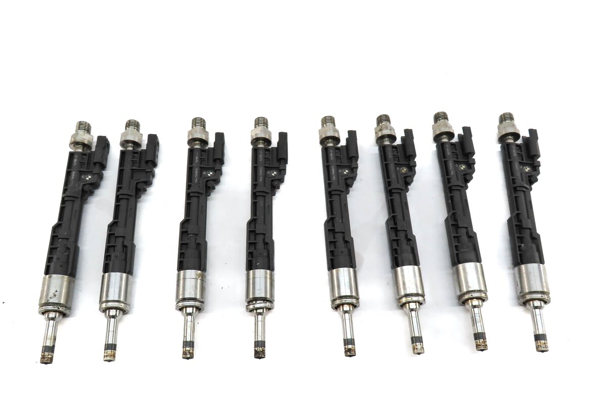 Thumbnail 3: 2012-2014 BMW 650i 750i M5 M6 (F01 F07 F10 F12) 4.4L N63 S63 FUEL INJECTOR SET 8