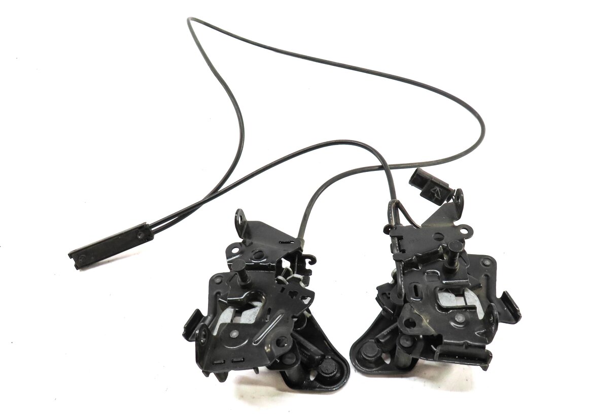 Thumbnail 2: 2013 BMW M5 (F10) LOWER LEFT & RIGHT HOOD LOCK LATCH SET OF 2 w/ CABLE