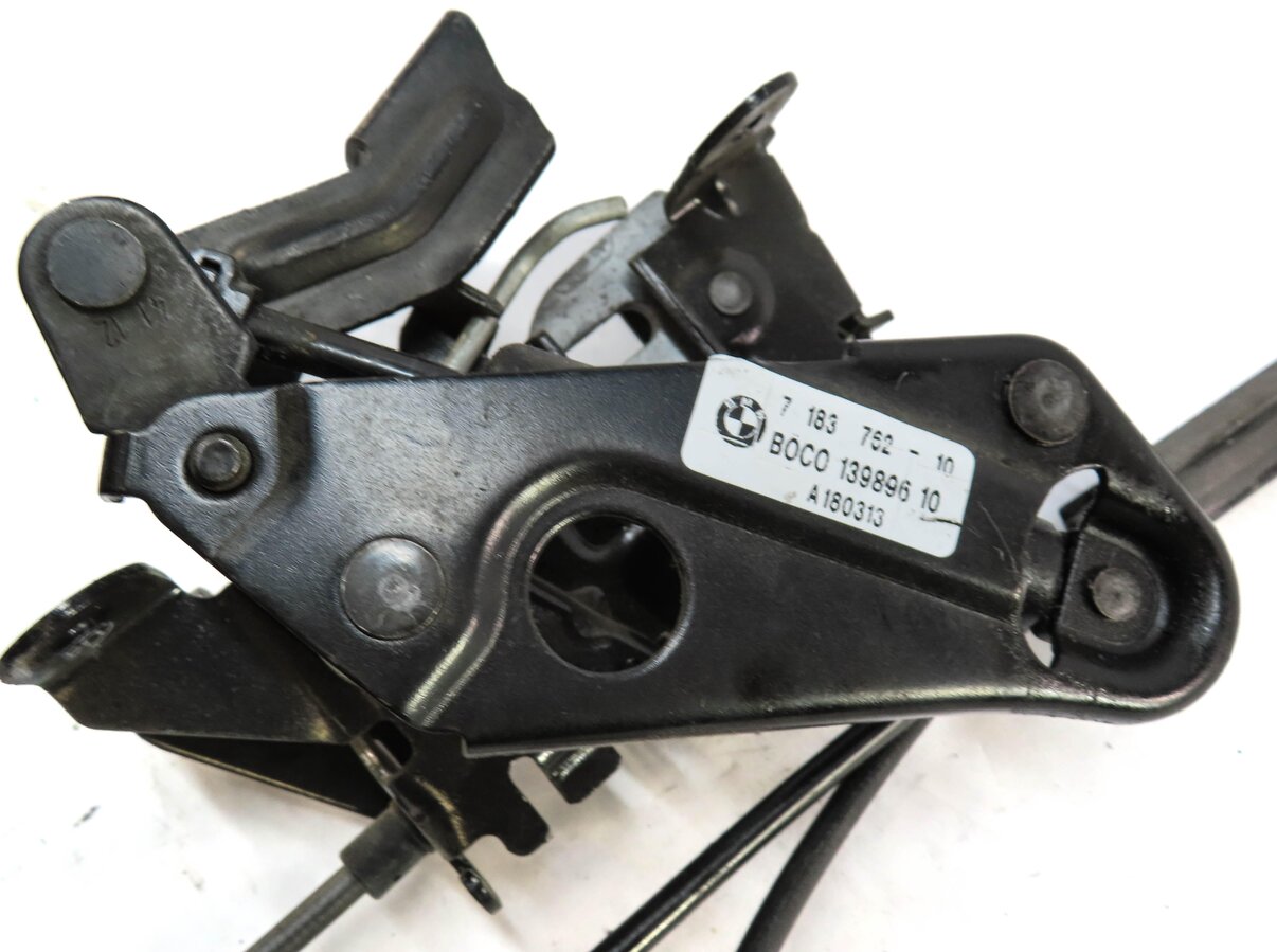 Thumbnail 5: 2013 BMW M5 (F10) LOWER LEFT & RIGHT HOOD LOCK LATCH SET OF 2 w/ CABLE