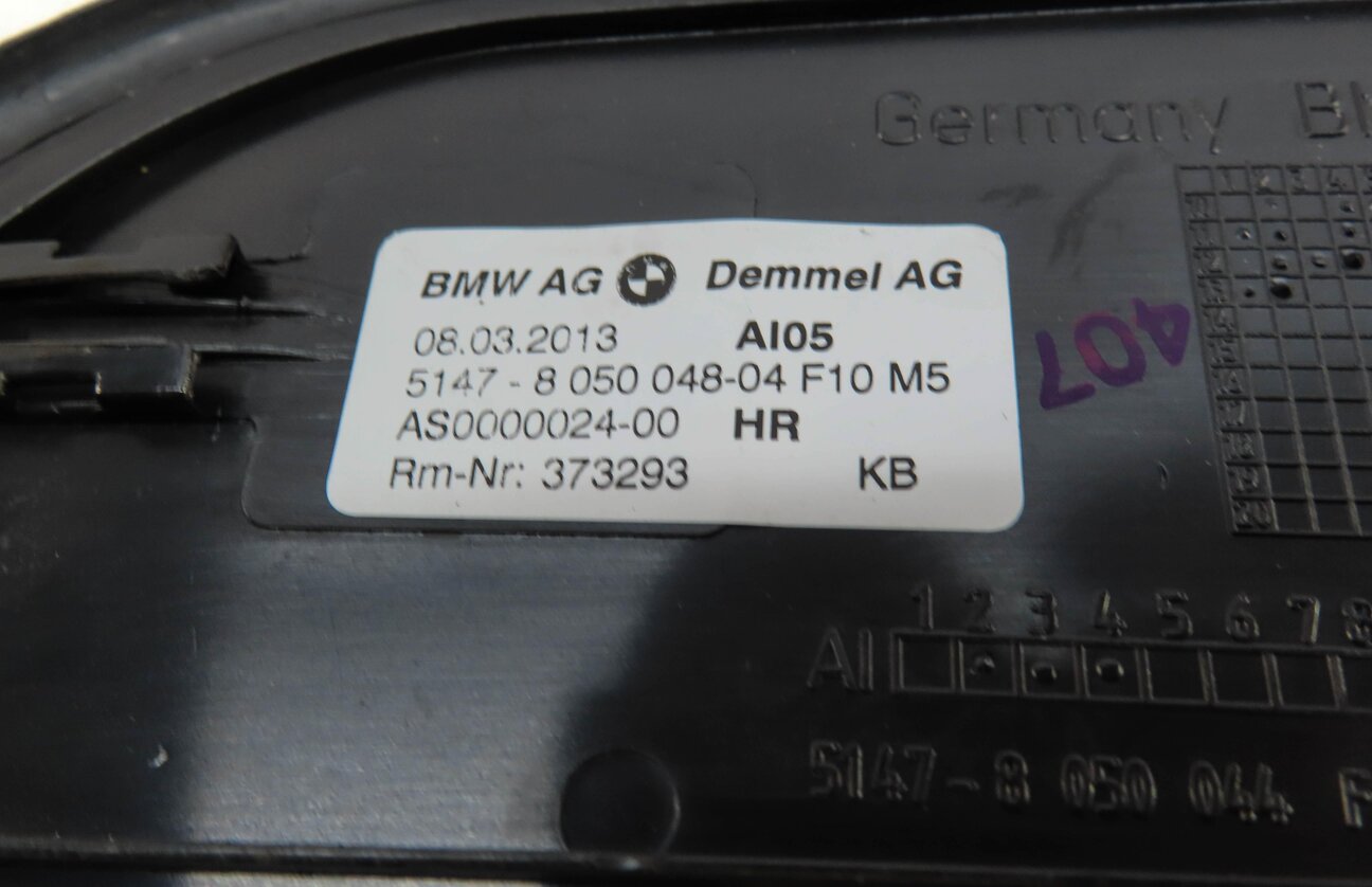 Thumbnail 4: 2013 BMW M5 (F10) FRONT REAR LEFT RIGHT DOOR SILL ///M5 SCUFF PLATE TRIM SET 4