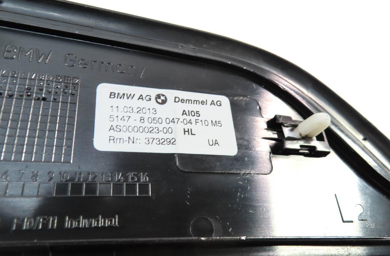 Thumbnail 6: 2013 BMW M5 (F10) FRONT REAR LEFT RIGHT DOOR SILL ///M5 SCUFF PLATE TRIM SET 4