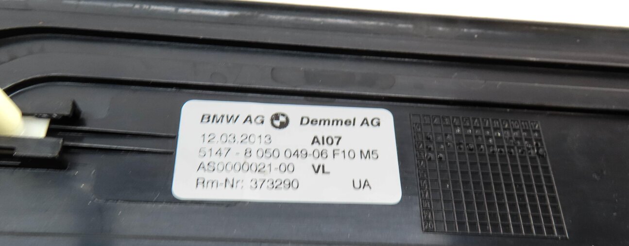 Thumbnail 8: 2013 BMW M5 (F10) FRONT REAR LEFT RIGHT DOOR SILL ///M5 SCUFF PLATE TRIM SET 4