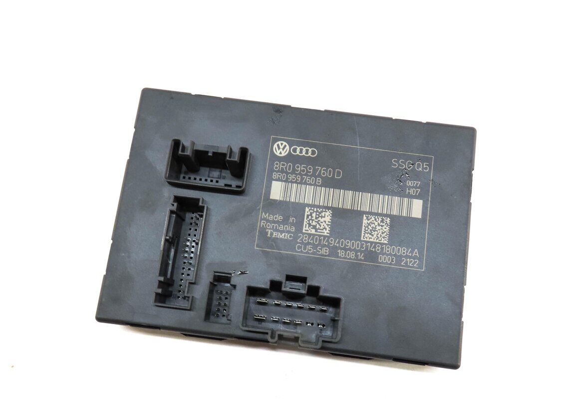2009-2017 AUDI Q5 (8R) LEFT FRONT DRIVER MEMORY SEAT CONTROL MODULE COMPUTER