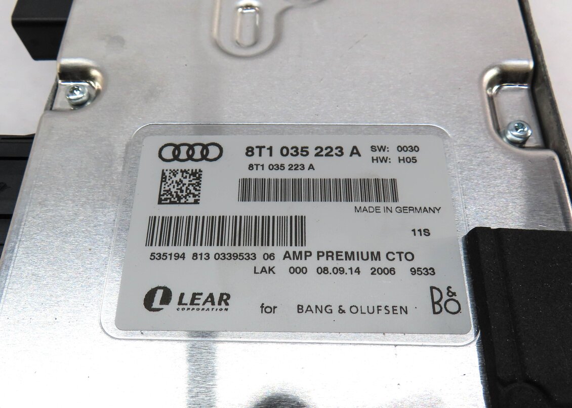 Thumbnail 4: 13-17 AUDI A4 S4 A5 S5 RS5 Q5 Q7 (B8 8K 8R 4M) BANG & OLUFSEN AUDIO AMP AMPLIFER