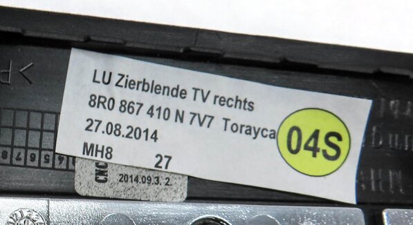 Thumbnail 14: 2015 AUDI SQ5 (B8) FRONT REAR LEFT RIGHT DOOR DASH CONSOLE CARBON FIBER TRIM SET