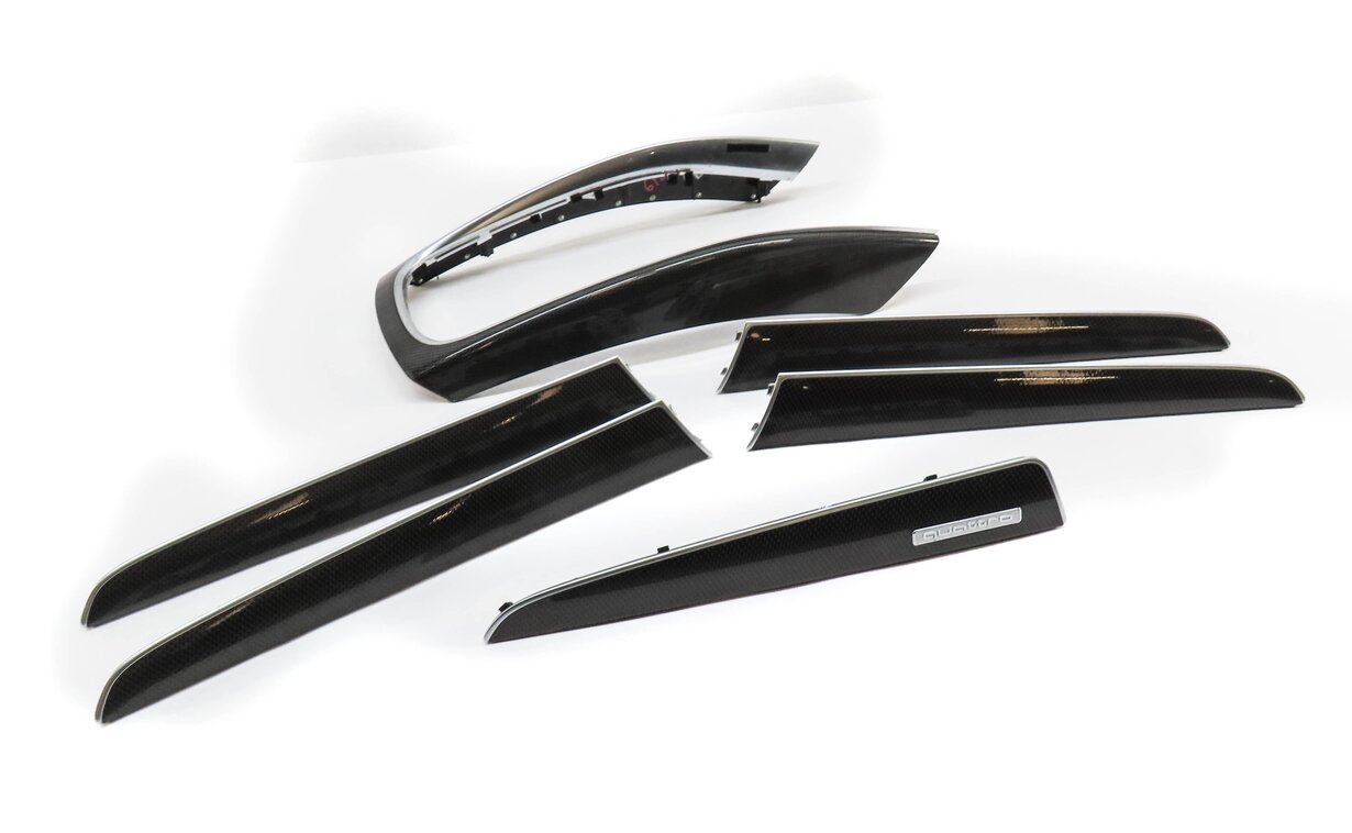 Thumbnail 3: 2015 AUDI SQ5 (B8) FRONT REAR LEFT RIGHT DOOR DASH CONSOLE CARBON FIBER TRIM SET