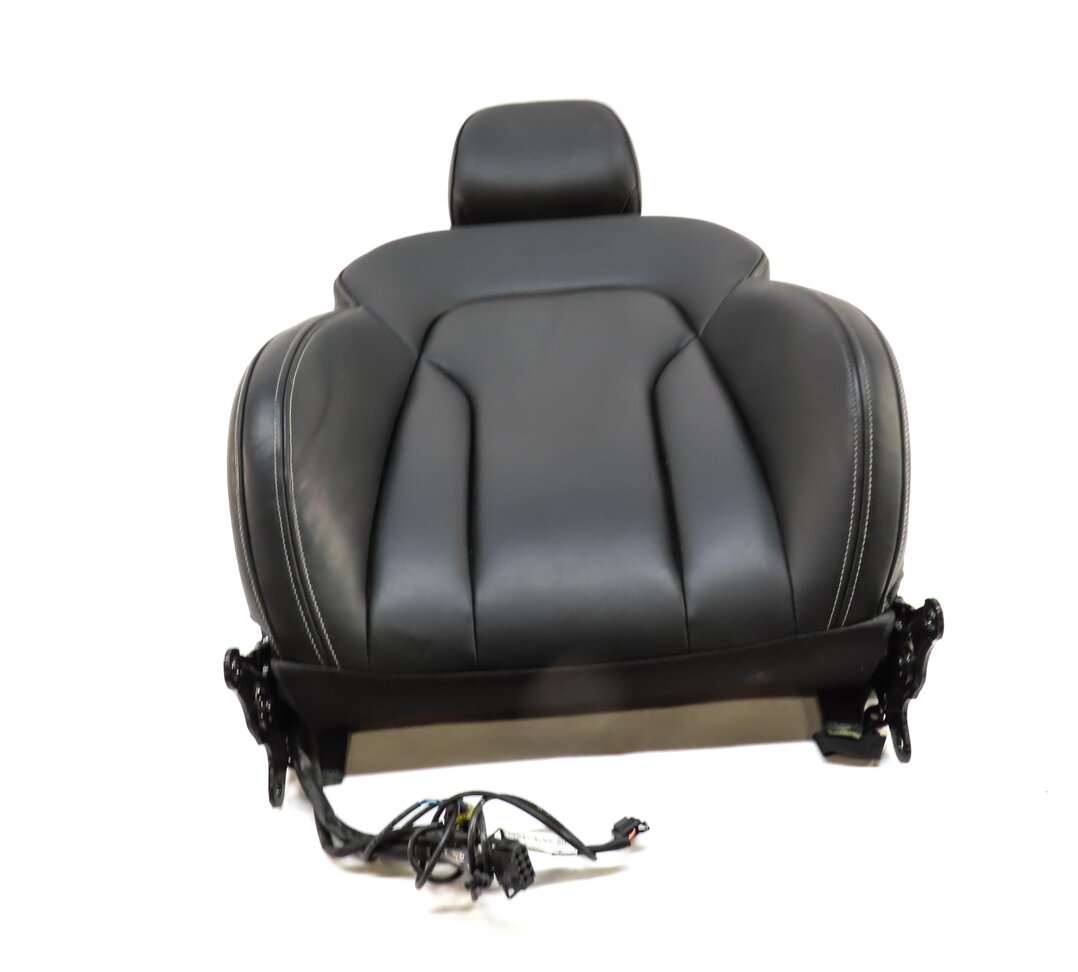 15 AUDI SQ5 B8 FRONT RIGHT PASSENGER UPPER SEAT CUSHION & HEADREST HEATED BLACK