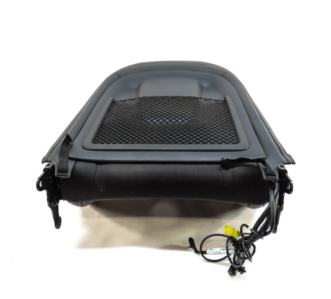 Thumbnail 4: 15 AUDI SQ5 B8 FRONT RIGHT PASSENGER UPPER SEAT CUSHION & HEADREST HEATED BLACK