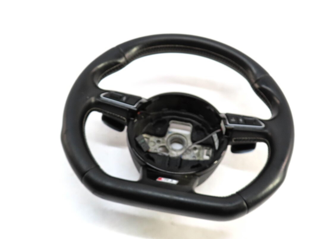 13-17 AUDI A4 A5 Q5 SQ5 (B8 8K 8T 8R) S-LINE SPORT HEATED PADDLE STEERING WHEEL
