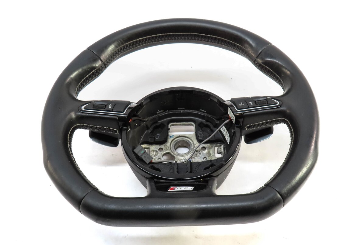 Thumbnail 2: 13-17 AUDI A4 A5 Q5 SQ5 (B8 8K 8T 8R) S-LINE SPORT HEATED PADDLE STEERING WHEEL