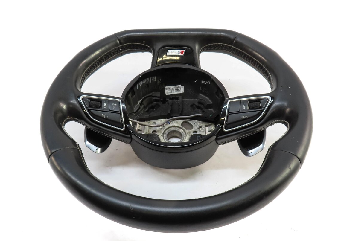 Thumbnail 3: 13-17 AUDI A4 A5 Q5 SQ5 (B8 8K 8T 8R) S-LINE SPORT HEATED PADDLE STEERING WHEEL