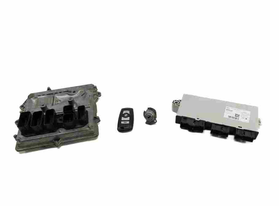 Thumbnail 2: 12-15 BMW 3 5 6 7 X3 F01 F06 F10 F30 ENGINE CONTROL MODULE IMMOBILIZER KEY SET