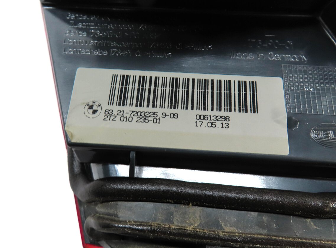 Thumbnail 5: 2011-2013 BMW 528i 535i 550i M5 (F10) LEFT REAR INNER TRUNK TAILLIGHT LIGHT LAMP