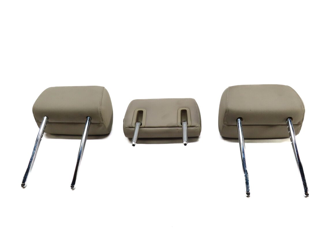 Thumbnail 5: 2011-2016 BMW 5-SERIES (F10) REAR LEFT CENTER RIGHT SEAT HEADREST SET (OYSTER)