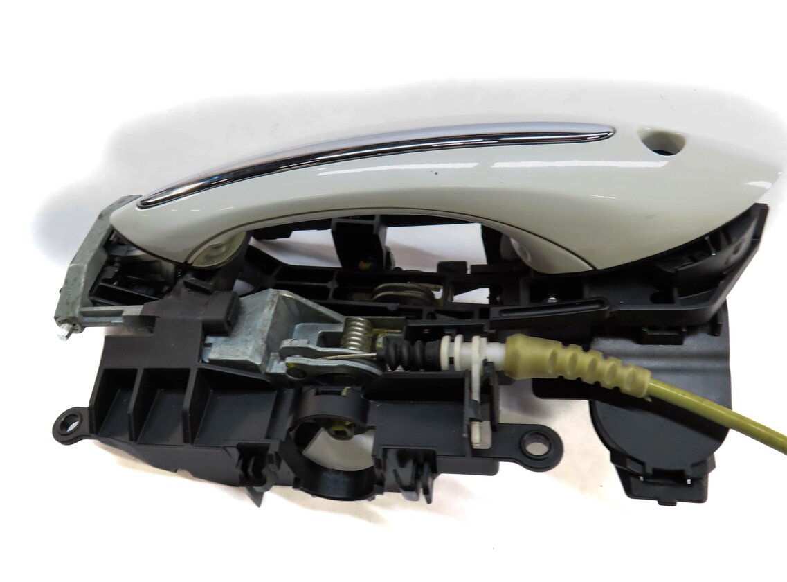 Thumbnail 4: 11-16 BMW 528i 535i 550i M5 (F10) LEFT FRONT DRIVER COMFORT DOOR HANDLE (WHITE)