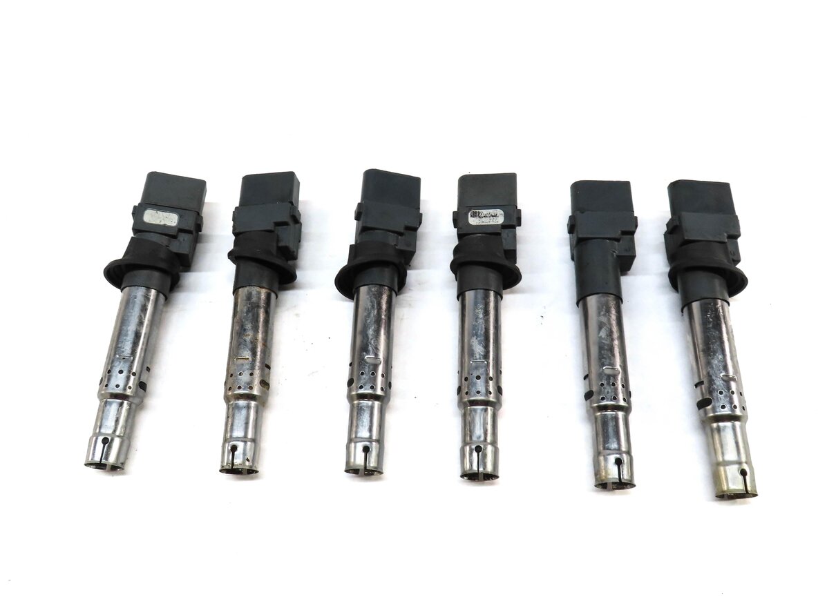 Thumbnail 3: 2004-2006 PORSCHE CAYENNE (955) 3.2L VR6 ENGINE IGNITION COIL SET