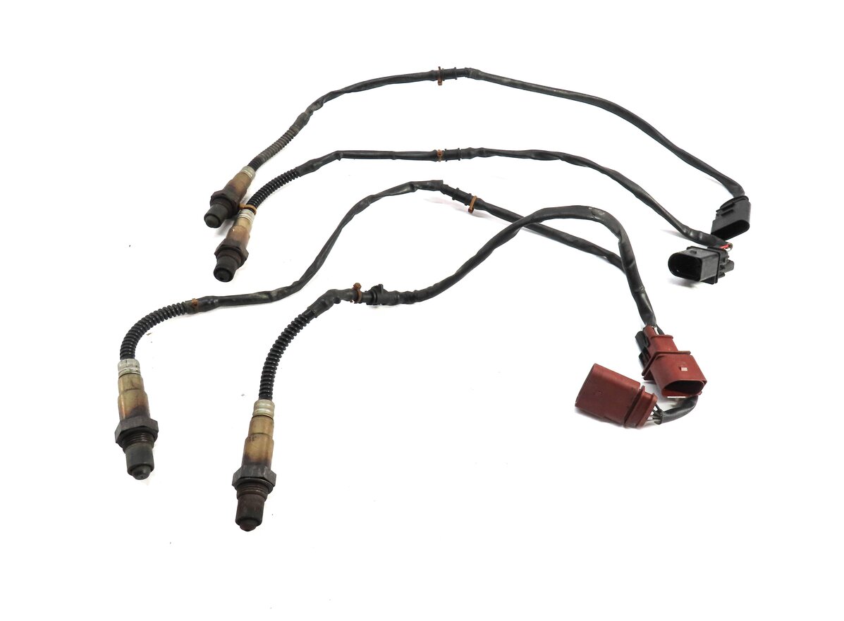 Thumbnail 2: 2006 PORSCHE CAYENNE (955) 3.2L PRE POST CAT O2 OXYGEN LAMBDA PROBE SENSOR SET