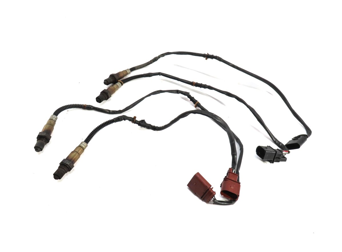 Thumbnail 3: 2006 PORSCHE CAYENNE (955) 3.2L PRE POST CAT O2 OXYGEN LAMBDA PROBE SENSOR SET