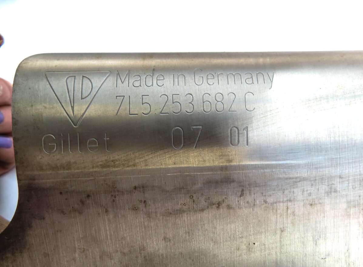 Thumbnail 5: 2004-2006 PORSCHE CAYENNE (955) LEFT & RIGHT MUFFLER PIPE EXHAUST TIP SET-2