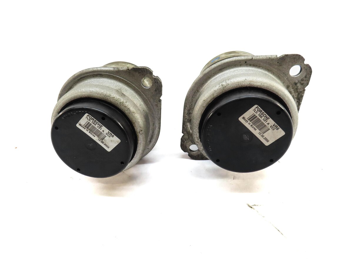 Thumbnail 2: 2006 PORSCHE CAYENNE (955) 3.2L VR6 ENGINE LEFT & RIGHT MOTOR MOUNT SET-2