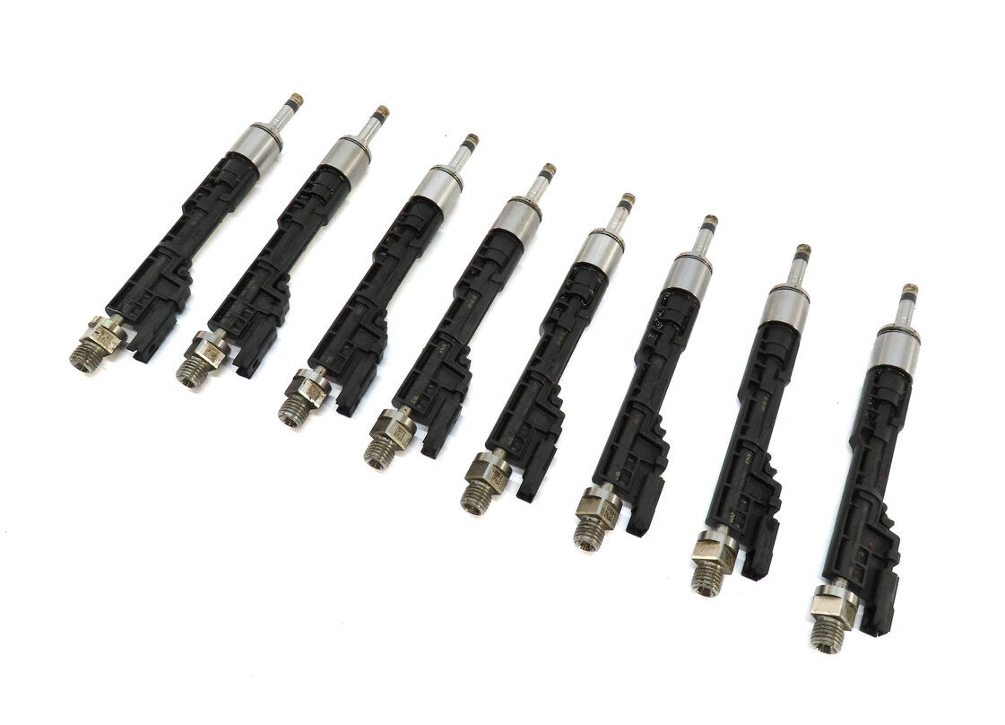 Thumbnail 5: 14-19 BMW 550i 650i 750i M5 M6 X5 X6 X5M X6M 4.4L N63 S63 V8 FUEL INJECTOR SET 8