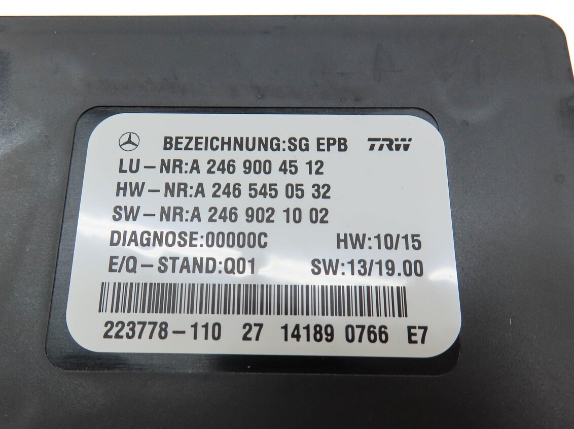 Thumbnail 4: 14-19 MERCEDES B250 CLA250 GL350 GL450 GL550 ML350 ML550 - PARKING BRAKE MODULE