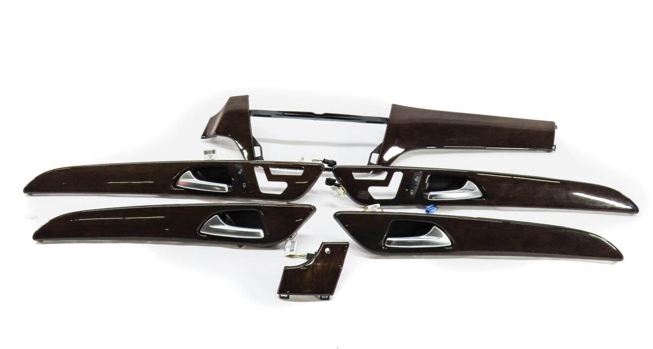 Thumbnail 2: 2012 MERCEDES ML350 (W166) DASH & DOOR WOOD GRAIN TRIM PANEL SET (EUCALYPTUS)