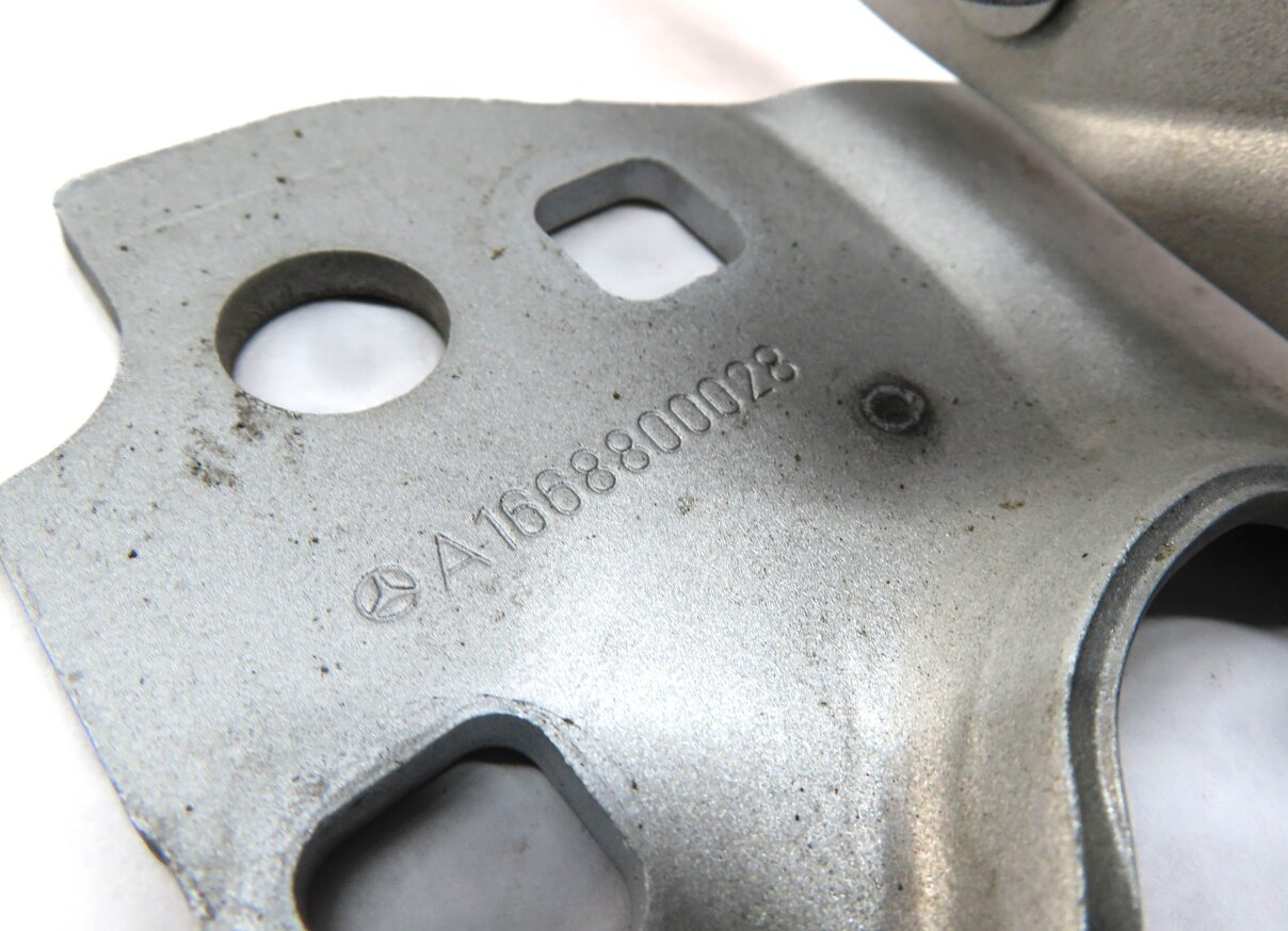 Thumbnail 7: 12-19 MERCEDES GL350 GL450 GL550 ML350 ML550 (W166 X166) HOOD HINGE SET (SILVER)