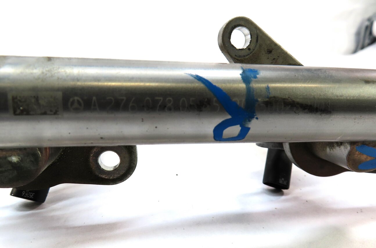 Thumbnail 11: 2012 MERCEDES ML350 (W166) 3.5L M276 ENGINE FUEL RAIL SET w/ INJECTORS