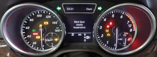 Thumbnail 2: 2012 MERCEDES ML350 ML550 (W166) SPEEDOMETER INSTRUMENT GAUGE CLUSTER (MPH 135k)