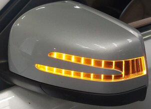 Thumbnail 2: 12-16 MERCEDES GL450 GL550 ML350 (W166 X166) LEFT - BLIND SPOT MIRROR (SILVER)