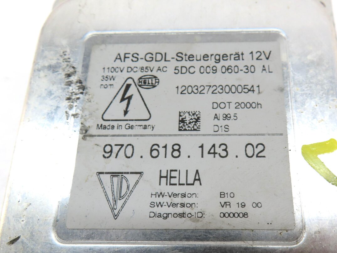 Thumbnail 4: 2012 PORSCHE PANAMERA (970 G1) LEFT HEADLIGHT HEAD LAMP BALLAST CONTROL MODULE