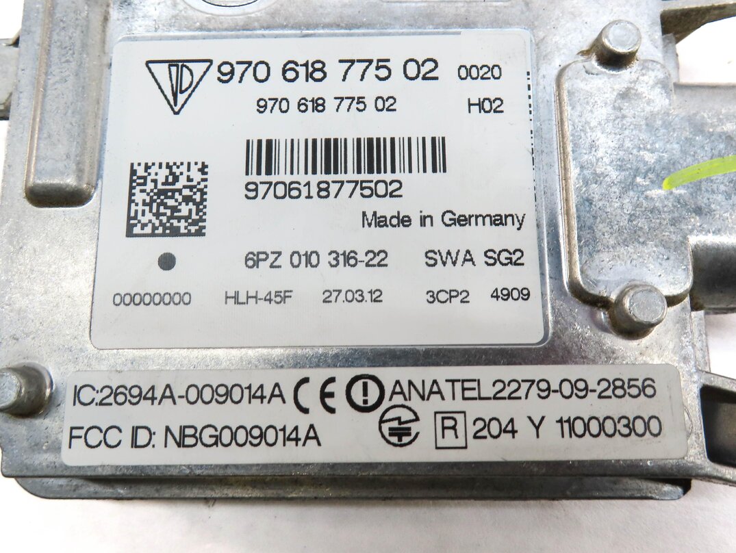 Thumbnail 5: 2012 PORSCHE PANAMERA (970 G1) REAR RIGHT BLIND SPOT ALERT RADAR SENSOR MODULE