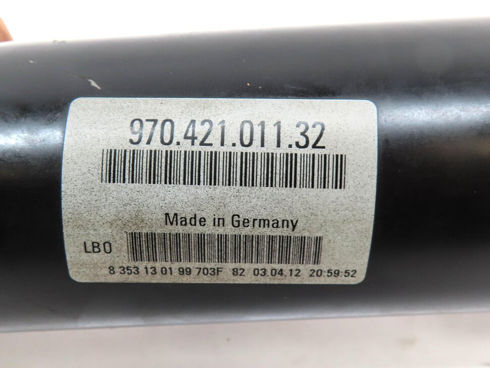 Thumbnail 5: 10-16 PORSCHE PANAMERA (970 G1) RWD - REAR DRIVESHAFT DRIVELINE DRIVE LINE SHAFT