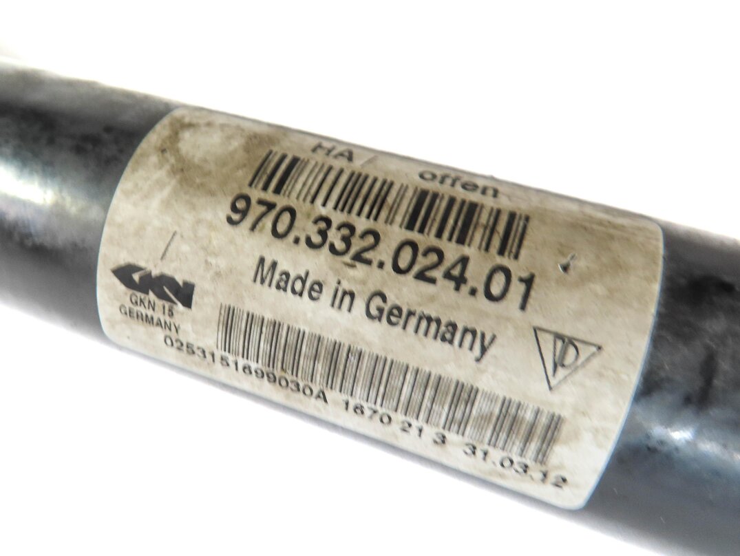 Thumbnail 5: 2010-2013 PORSCHE PANAMERA (970 G1) RIGHT PASSENGER REAR AXLE SHAFT w/ KNUCKLE