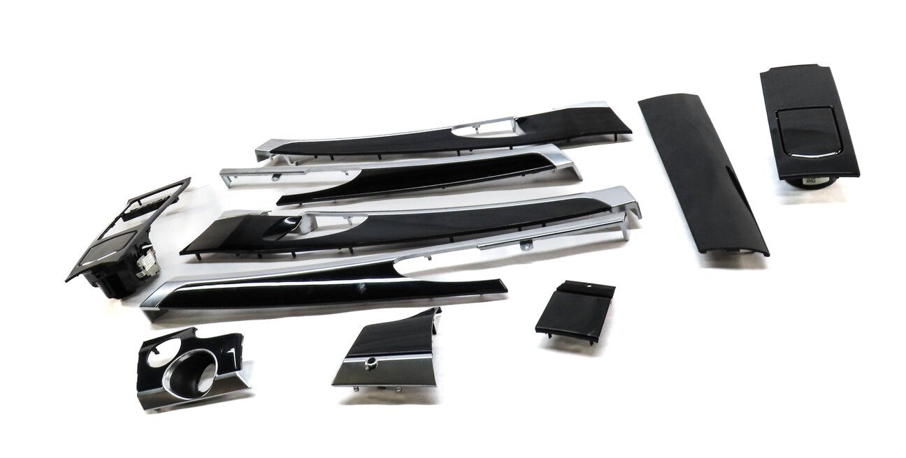 Thumbnail 2: 2012 PORSCHE PANAMERA (970 G1) FRONT LEFT REAR RIGHT DOOR DASH TRIM SET (BLACK)