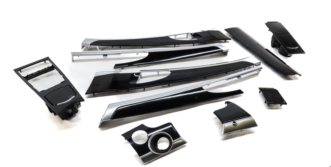 Thumbnail 3: 2012 PORSCHE PANAMERA (970 G1) FRONT LEFT REAR RIGHT DOOR DASH TRIM SET (BLACK)