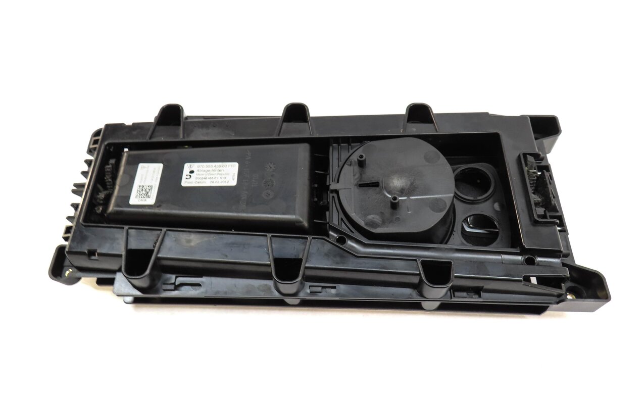 Thumbnail 7: 2012 PORSCHE PANAMERA 970 G1 REAR CENTER CONSOLE STORAGE BIN CUP HOLDER (BLACK)