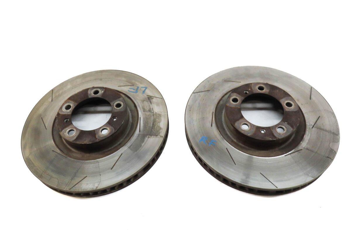 Thumbnail 3: 2012 PORSCHE PANAMERA (970 G1) FRONT LEFT & RIGHT SLOTTED BRAKE ROTOR SET 2