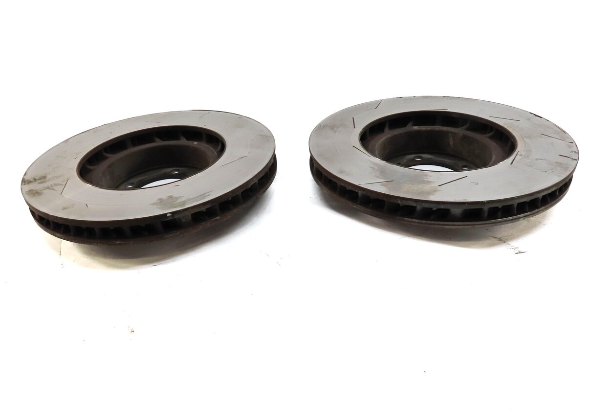Thumbnail 4: 2012 PORSCHE PANAMERA (970 G1) FRONT LEFT & RIGHT SLOTTED BRAKE ROTOR SET 2