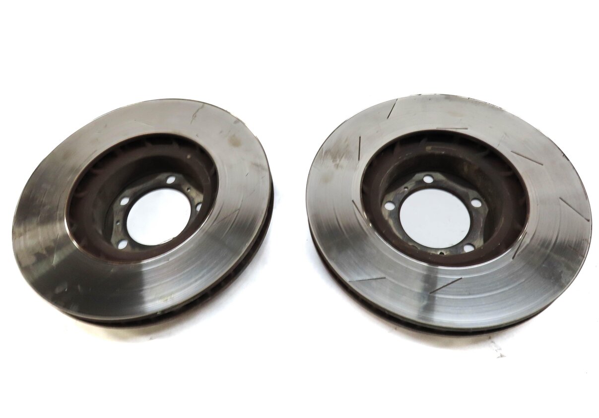 Thumbnail 5: 2012 PORSCHE PANAMERA (970 G1) FRONT LEFT & RIGHT SLOTTED BRAKE ROTOR SET 2