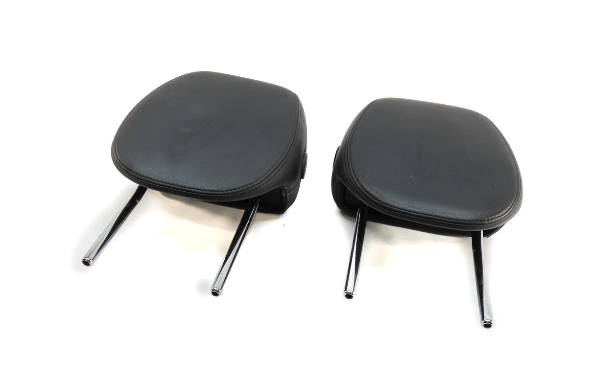 2003-2004 PORSCHE CAYENNE (955) FRONT LEFT & RIGHT SEAT HEADREST SET-2 (BLACK)