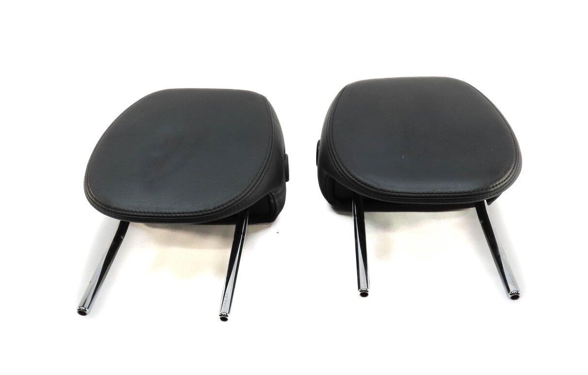 Thumbnail 2: 2003-2004 PORSCHE CAYENNE (955) FRONT LEFT & RIGHT SEAT HEADREST SET-2 (BLACK)