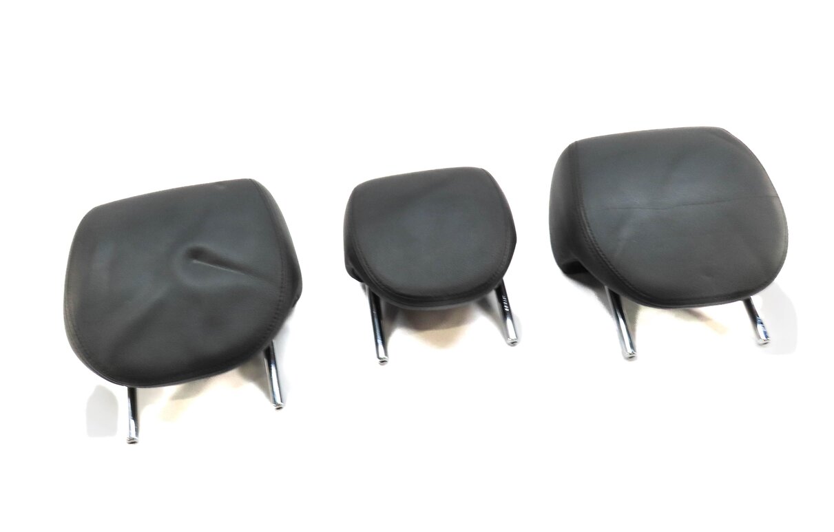 2003-2004 PORSCHE CAYENNE (955) REARLEFT CENTER RIGHT SEAT HEADREST SET (BLACK)