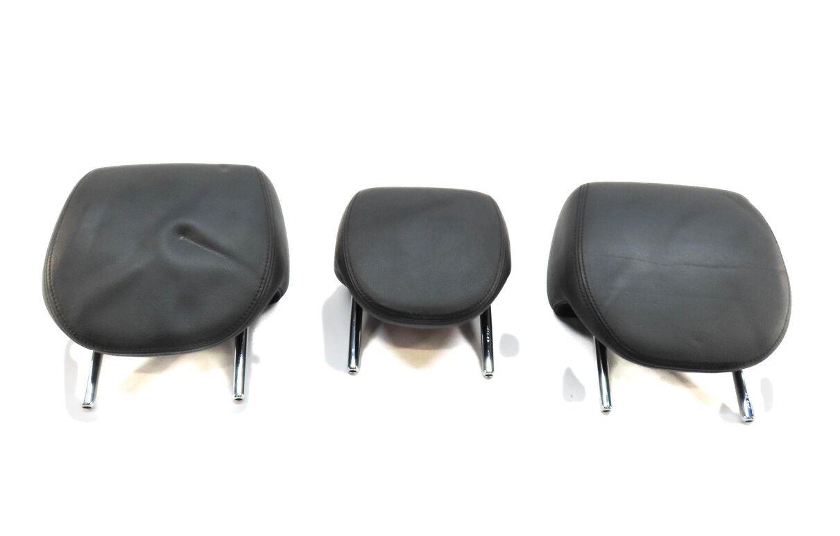 Thumbnail 2: 2003-2004 PORSCHE CAYENNE (955) REARLEFT CENTER RIGHT SEAT HEADREST SET (BLACK)