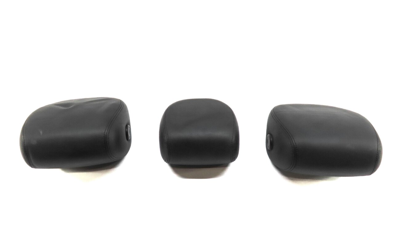Thumbnail 3: 2003-2004 PORSCHE CAYENNE (955) REARLEFT CENTER RIGHT SEAT HEADREST SET (BLACK)
