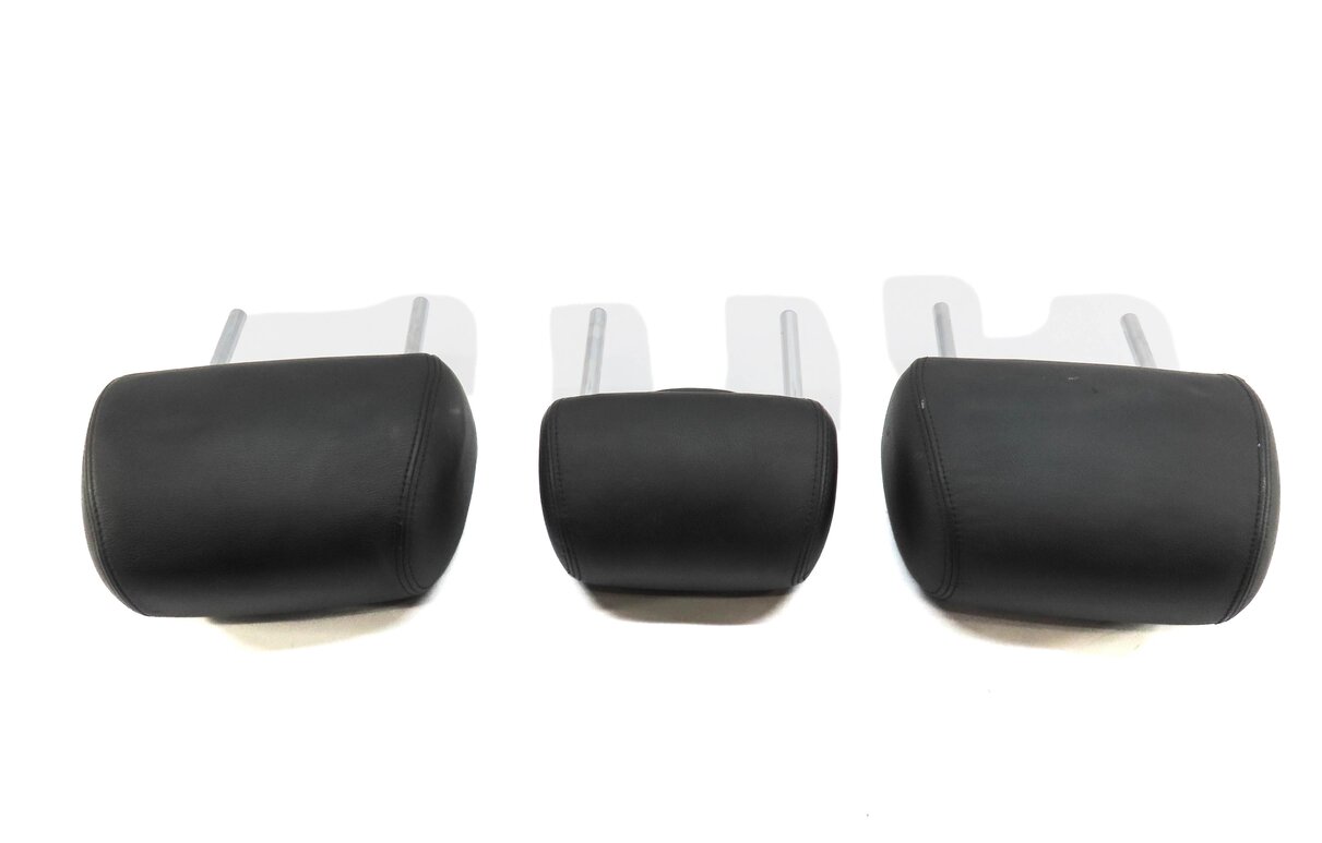 Thumbnail 4: 2003-2004 PORSCHE CAYENNE (955) REARLEFT CENTER RIGHT SEAT HEADREST SET (BLACK)