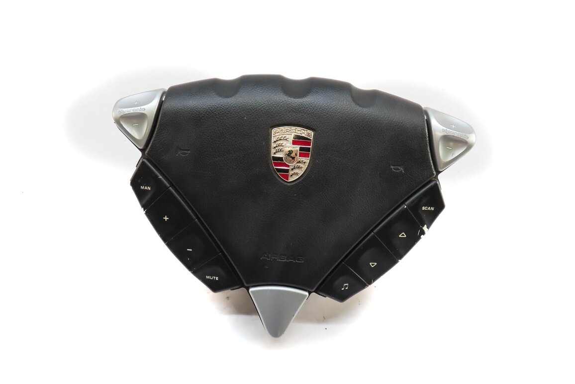 Thumbnail 2: 03-04 PORSCHE CAYENNE (955) DRIVER HEATED STEERING WHEEL AIRBAG AIR BAG (BLACK)