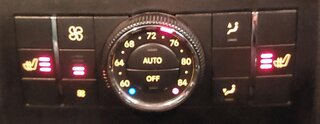 Thumbnail 2: 06-12 GL ML CLASS X164 W164 REAR A/C HEATER CLIMATE CONTROL PANEL w/ HEATED SEAT