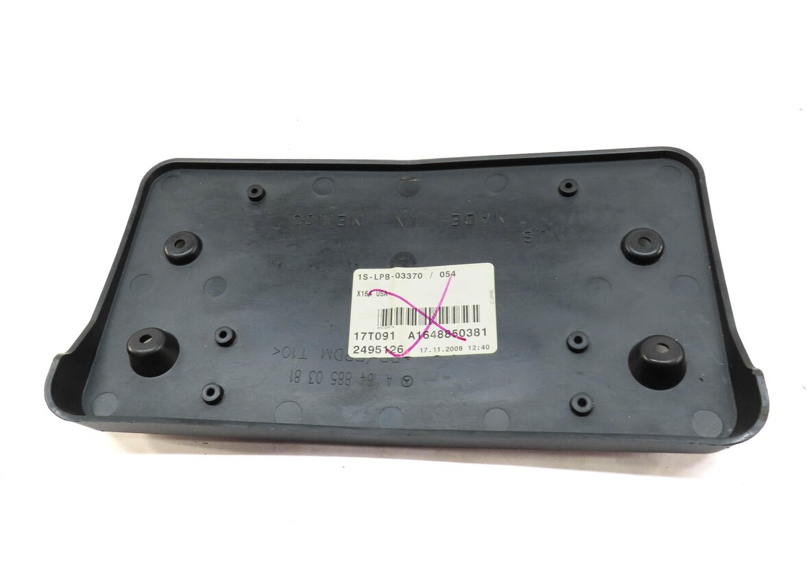 Thumbnail 3: 2009 MERCEDES GL450 (X164) FRONT LICENSE PLATE MOUNT BRACKET 1648850381